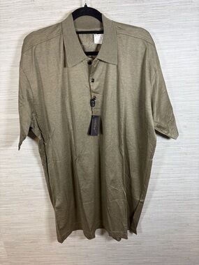 Jos. A. Bank Men's Olive Short-Sleeve Polo